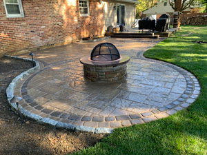 Hardscape Backyard Fire Pit Remodel in Newtown Square, PA