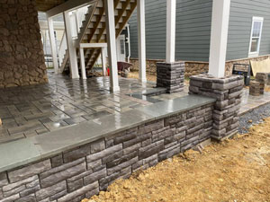 Landscaping Outdoor Living Lower Patio Hardscape Backyard Remodel in Media, PA