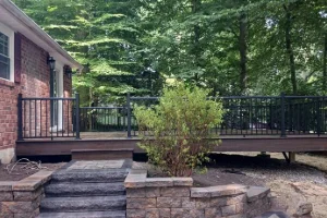 Landscape Design featuring an outdoor deck in Ardmore, PA