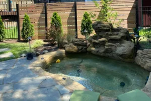 Landscape Design featuring an Outdoor Water Feature in Newtown Square, PA