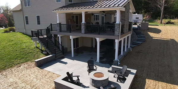 Patio Seating Walls and Fire pits in Aston, PA