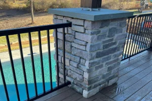 Finished stone and brick work by Piazza Outdoor, a masonry contractor in Coatesville, PA