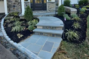 Finished stone and brick work by Piazza Outdoor, a masonry contractor in Concordville, PA