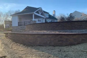 Hardscape work featuring stone and brick by a masonry contractor in Edgmont, PA