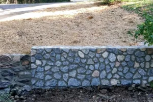 Hardscape work featuring stone and brick by a masonry contractor in Garnet Valley, PA